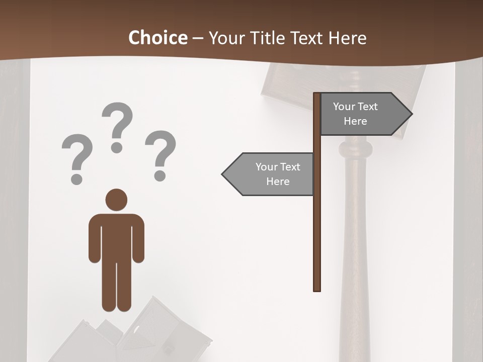 Auction Clipboard Foreclosure PowerPoint Template