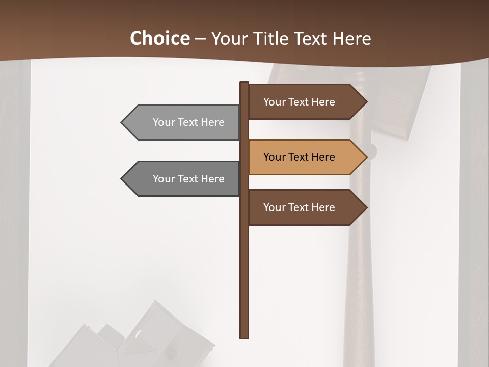 Auction Clipboard Foreclosure PowerPoint Template