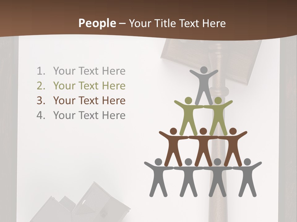 Auction Clipboard Foreclosure PowerPoint Template