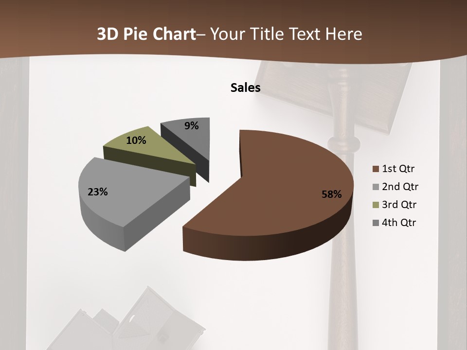 Auction Clipboard Foreclosure PowerPoint Template