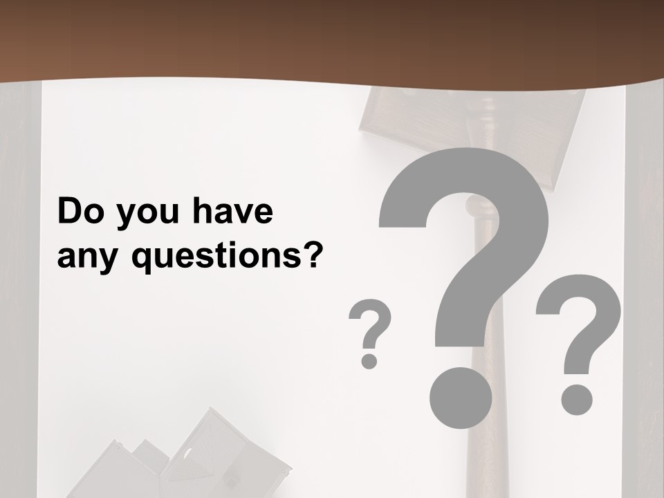 Auction Clipboard Foreclosure PowerPoint Template