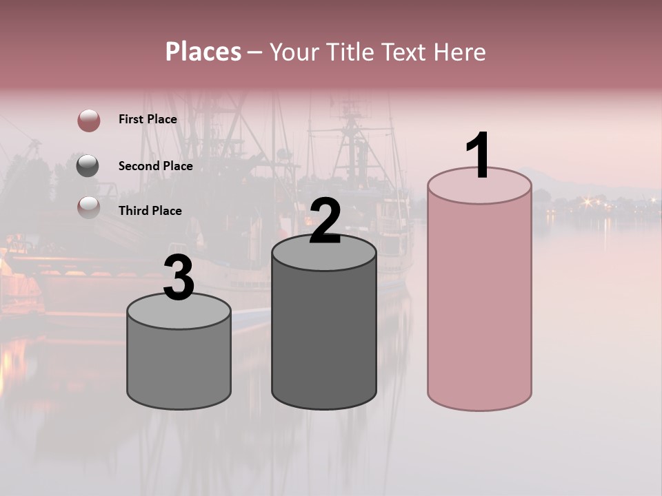 Sunlight Riverbank Marina PowerPoint Template