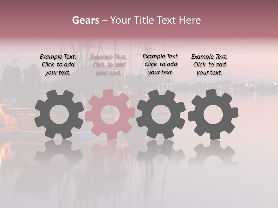 Sunlight Riverbank Marina PowerPoint Template