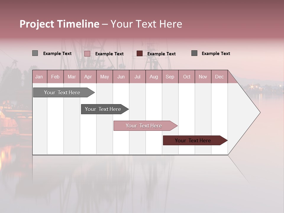 Sunlight Riverbank Marina PowerPoint Template