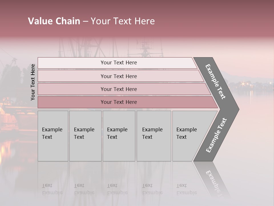 Sunlight Riverbank Marina PowerPoint Template