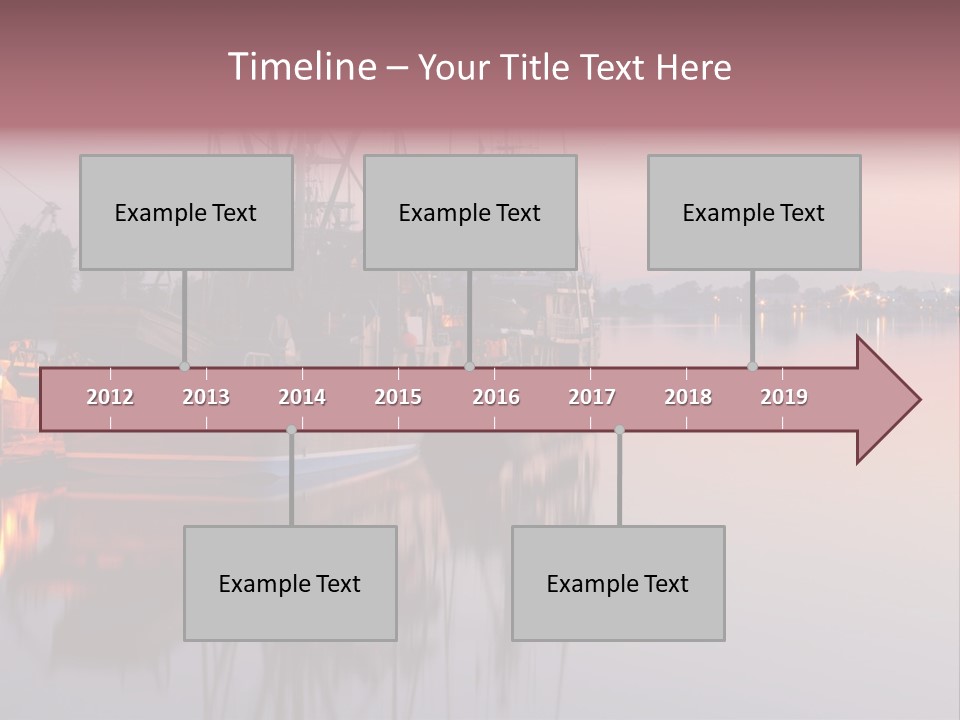 Sunlight Riverbank Marina PowerPoint Template