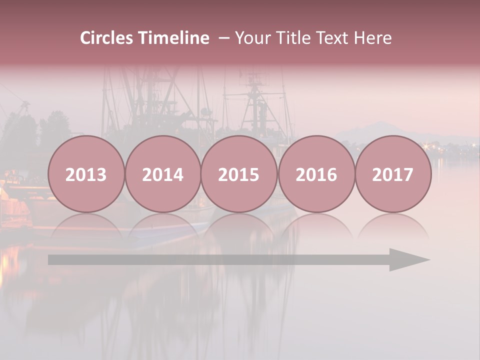 Sunlight Riverbank Marina PowerPoint Template