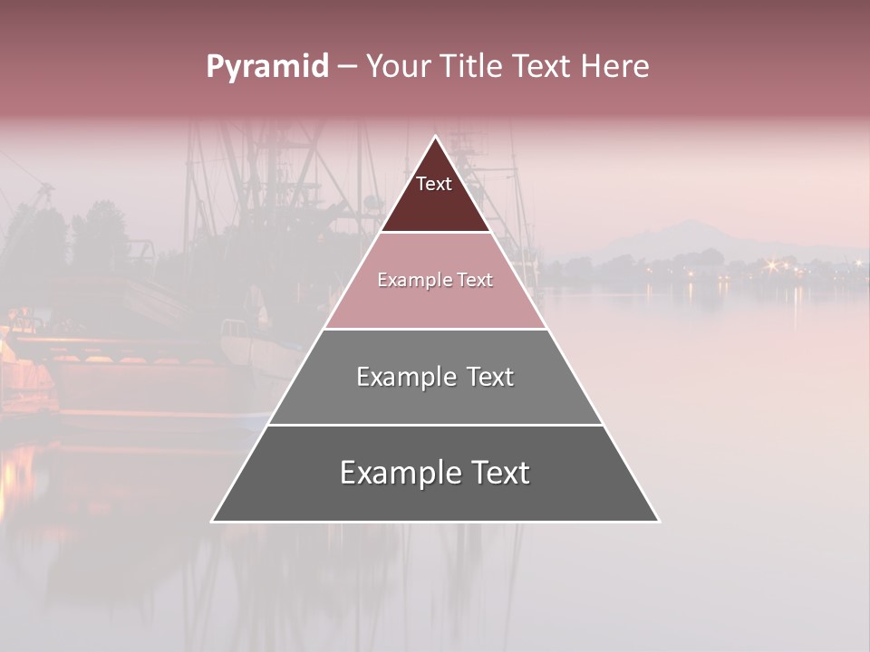 Sunlight Riverbank Marina PowerPoint Template