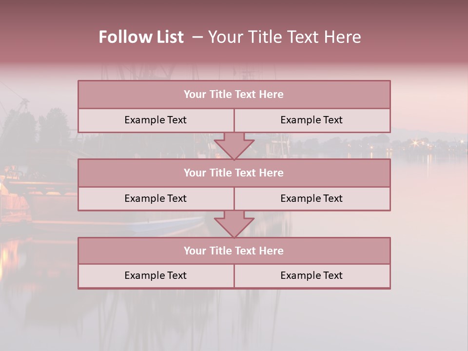Sunlight Riverbank Marina PowerPoint Template