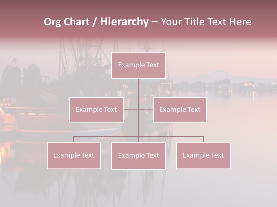 Sunlight Riverbank Marina PowerPoint Template