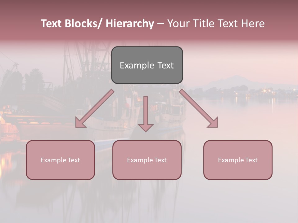 Sunlight Riverbank Marina PowerPoint Template