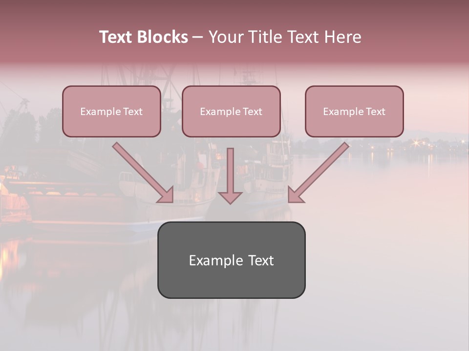 Sunlight Riverbank Marina PowerPoint Template