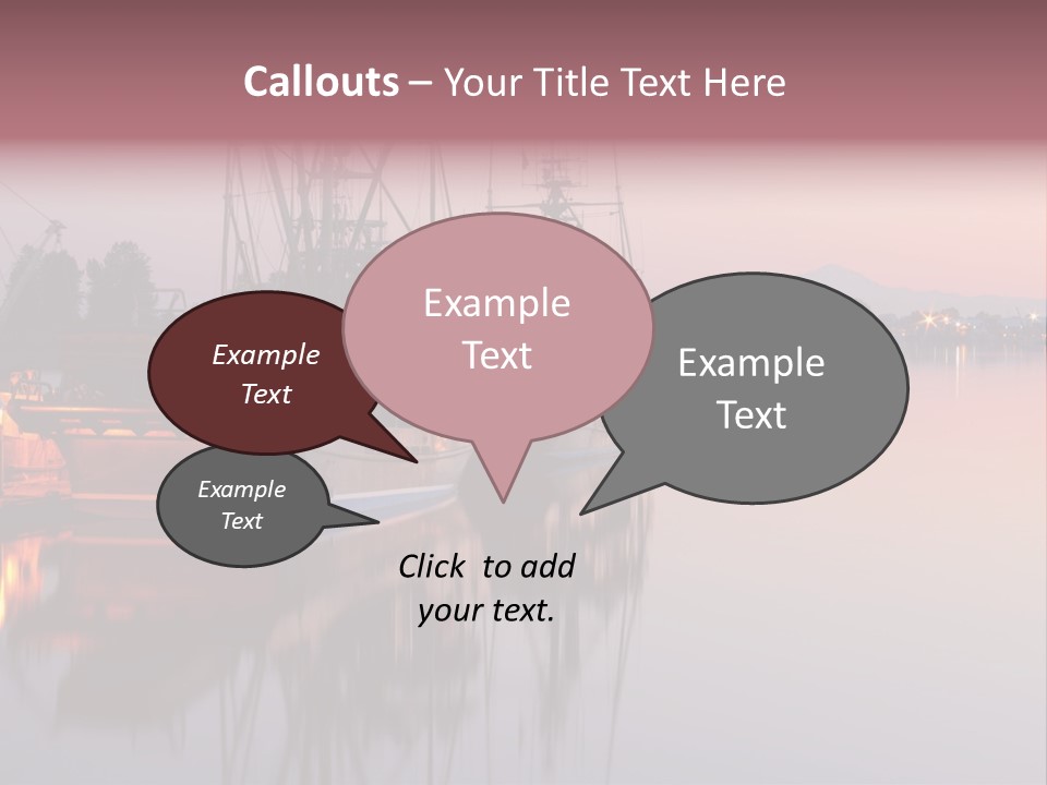 Sunlight Riverbank Marina PowerPoint Template