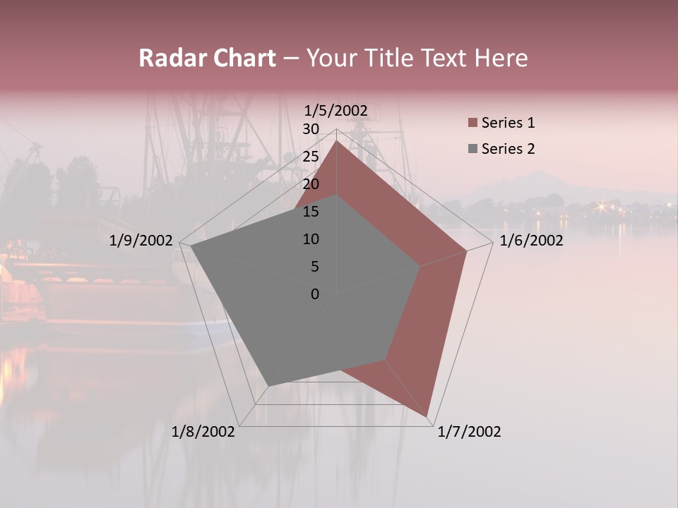 Sunlight Riverbank Marina PowerPoint Template