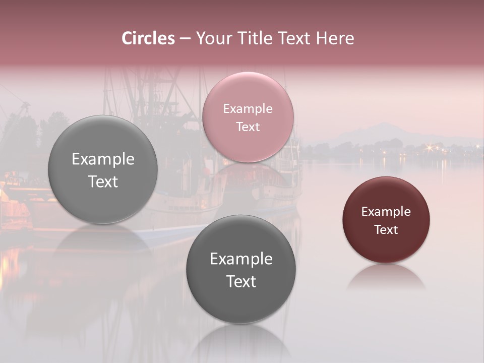 Sunlight Riverbank Marina PowerPoint Template