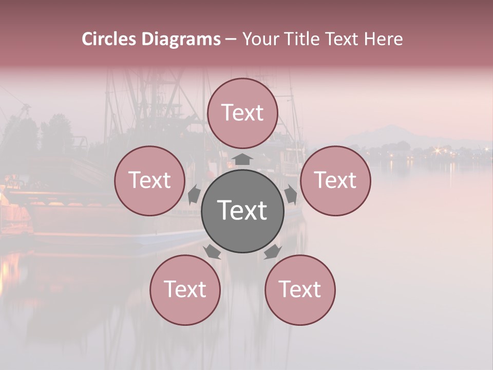 Sunlight Riverbank Marina PowerPoint Template