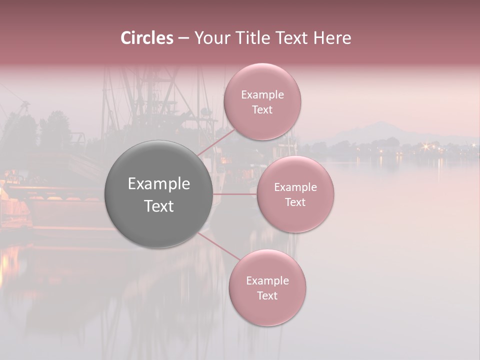 Sunlight Riverbank Marina PowerPoint Template