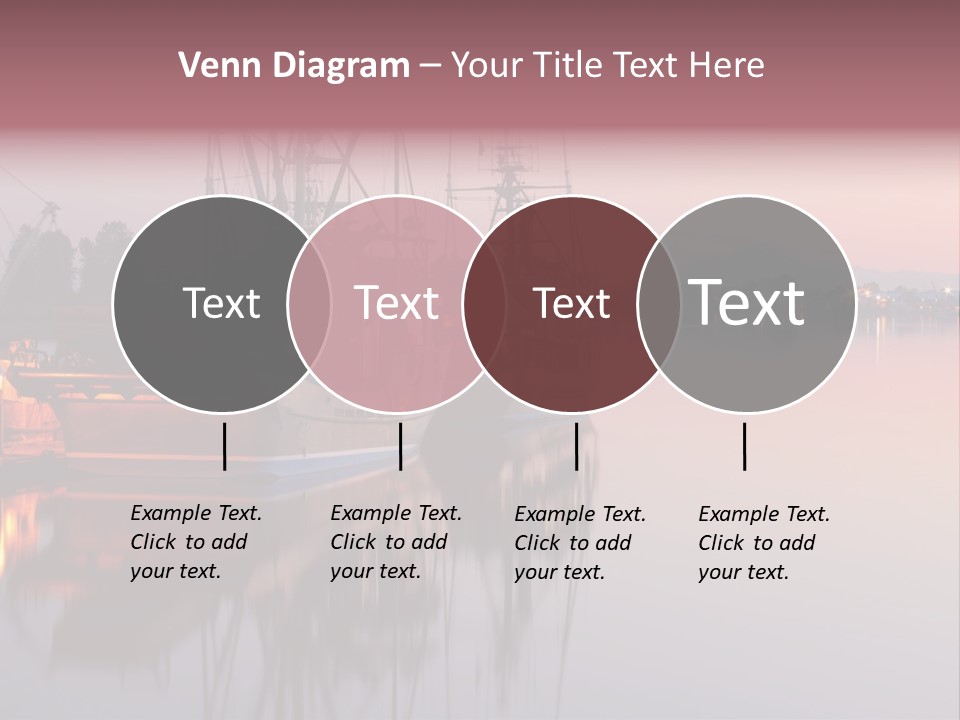 Sunlight Riverbank Marina PowerPoint Template