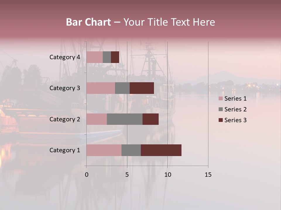 Sunlight Riverbank Marina PowerPoint Template
