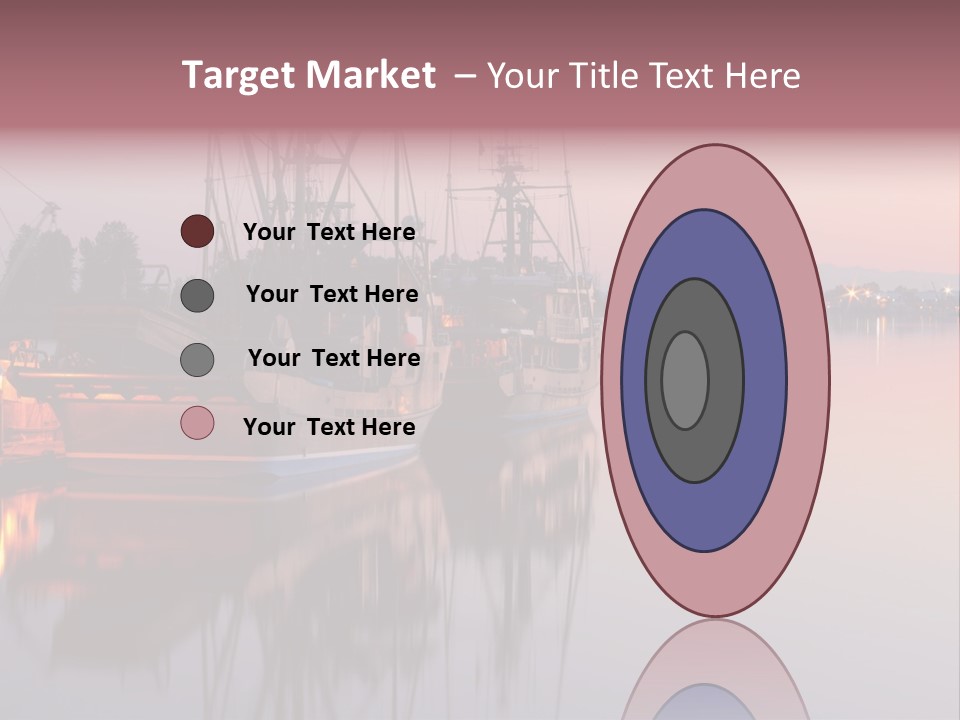 Sunlight Riverbank Marina PowerPoint Template