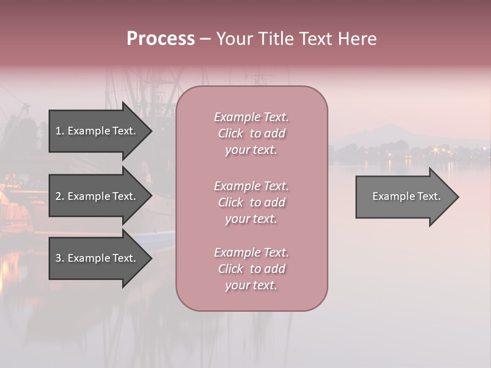 Sunlight Riverbank Marina PowerPoint Template