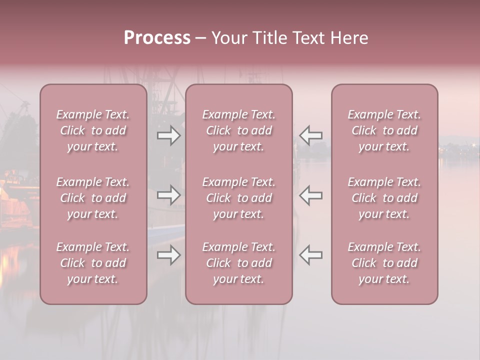 Sunlight Riverbank Marina PowerPoint Template