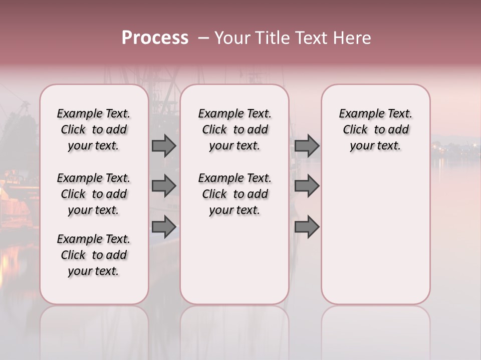 Sunlight Riverbank Marina PowerPoint Template