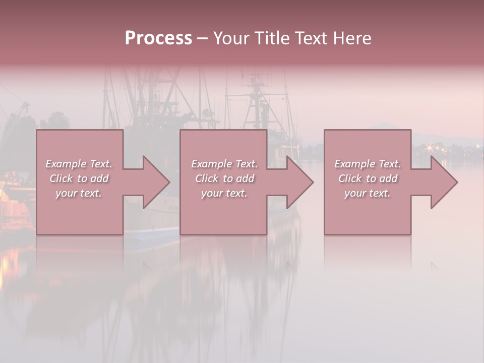 Sunlight Riverbank Marina PowerPoint Template