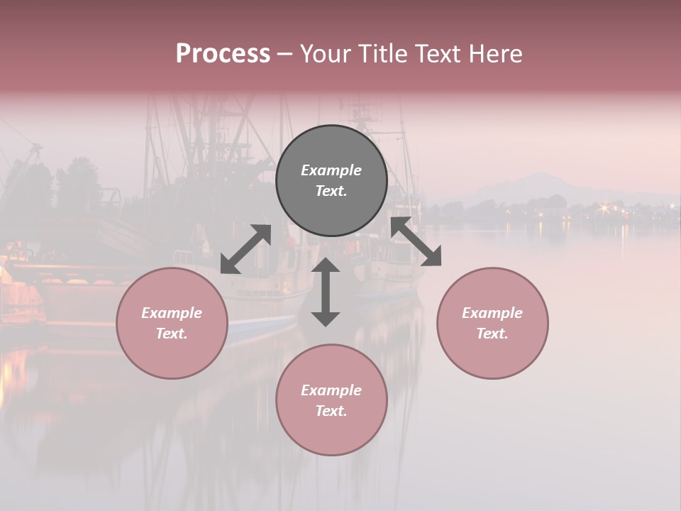 Sunlight Riverbank Marina PowerPoint Template