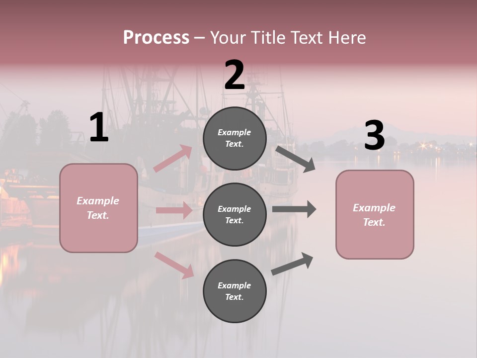 Sunlight Riverbank Marina PowerPoint Template