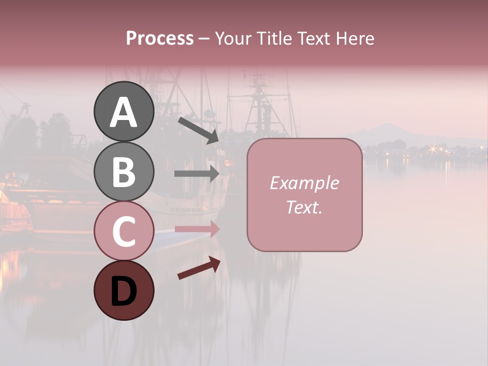 Sunlight Riverbank Marina PowerPoint Template