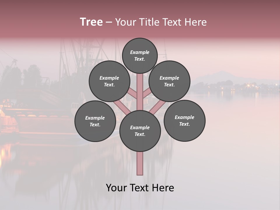 Sunlight Riverbank Marina PowerPoint Template