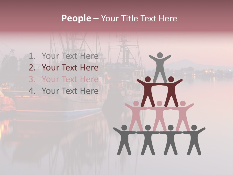 Sunlight Riverbank Marina PowerPoint Template