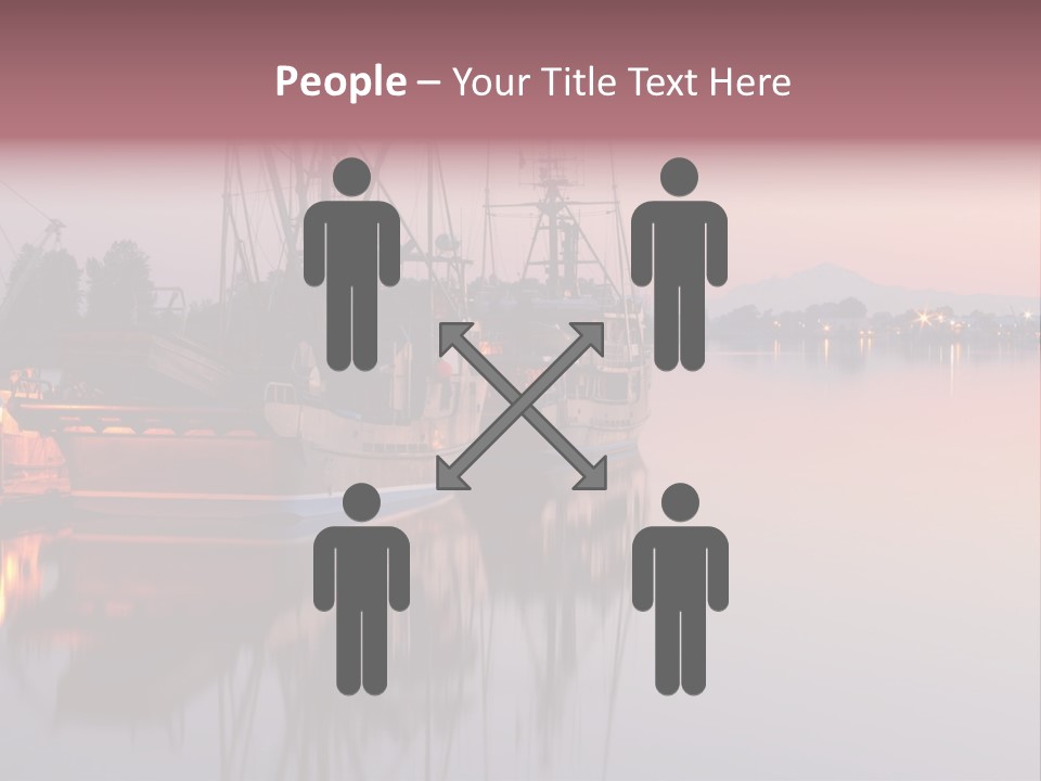 Sunlight Riverbank Marina PowerPoint Template