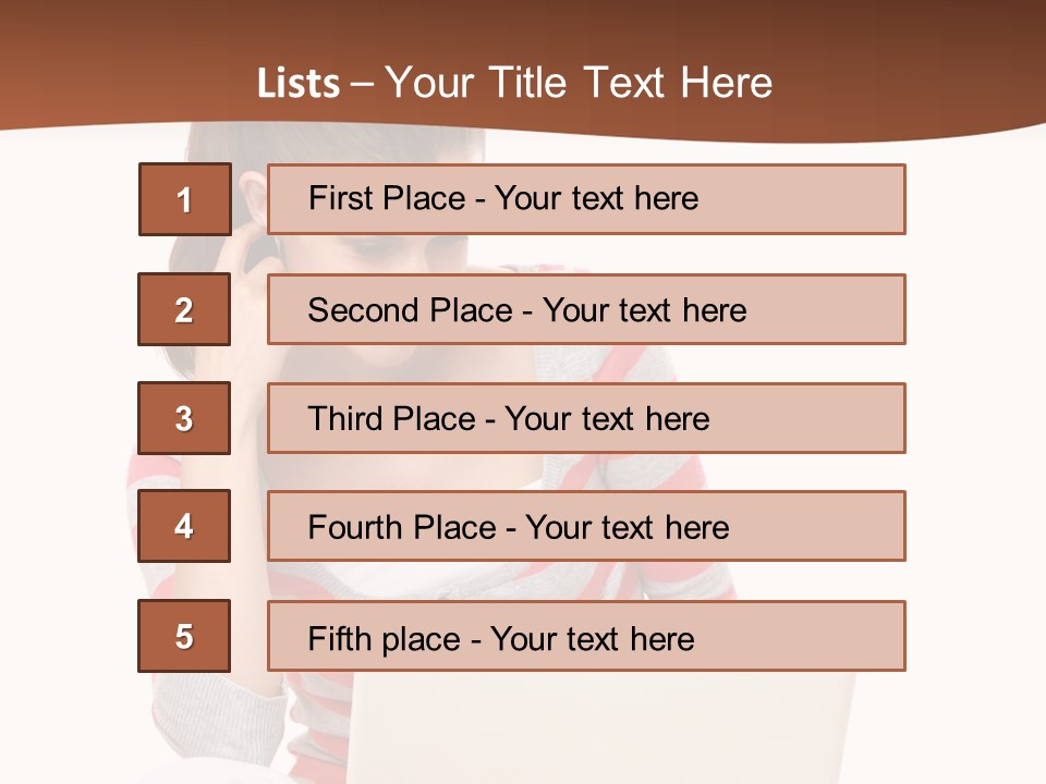 A Woman Sitting On The Floor Using A Laptop Computer PowerPoint Template