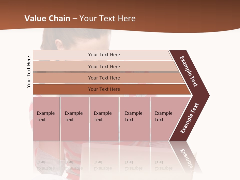 A Woman Sitting On The Floor Using A Laptop Computer PowerPoint Template