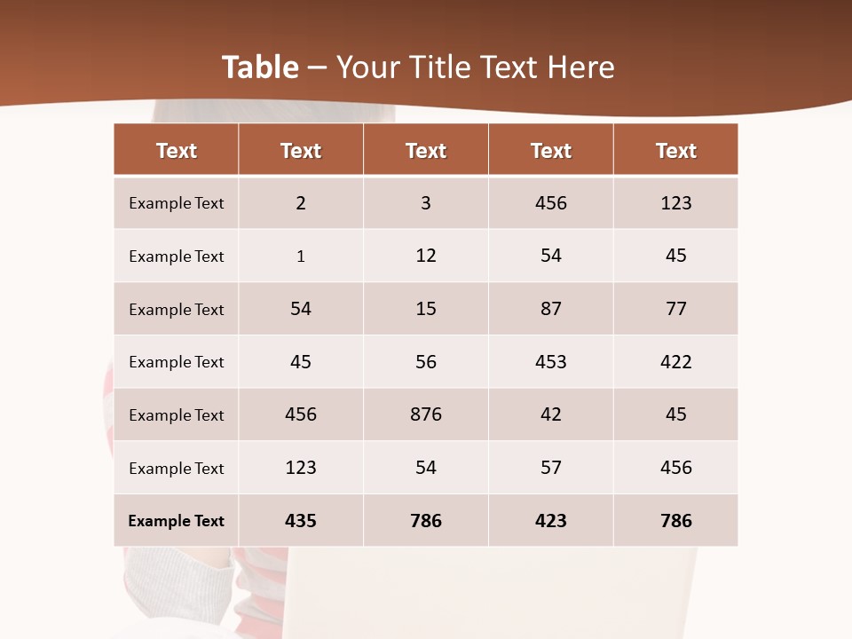 A Woman Sitting On The Floor Using A Laptop Computer PowerPoint Template