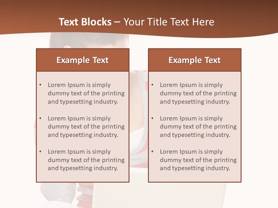 A Woman Sitting On The Floor Using A Laptop Computer PowerPoint Template