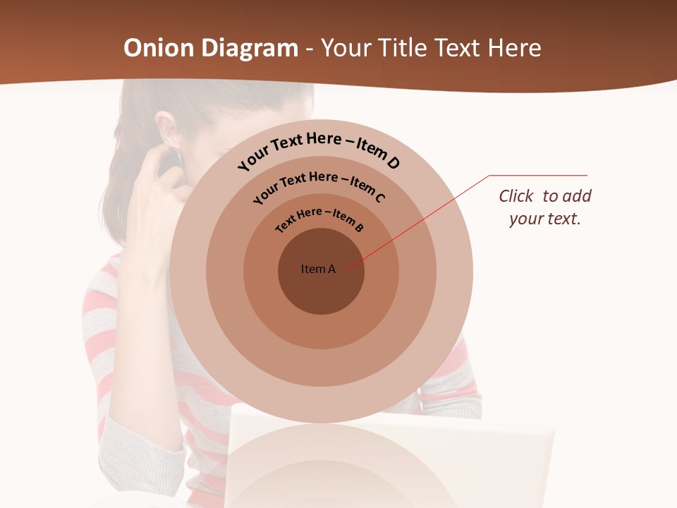 A Woman Sitting On The Floor Using A Laptop Computer PowerPoint Template