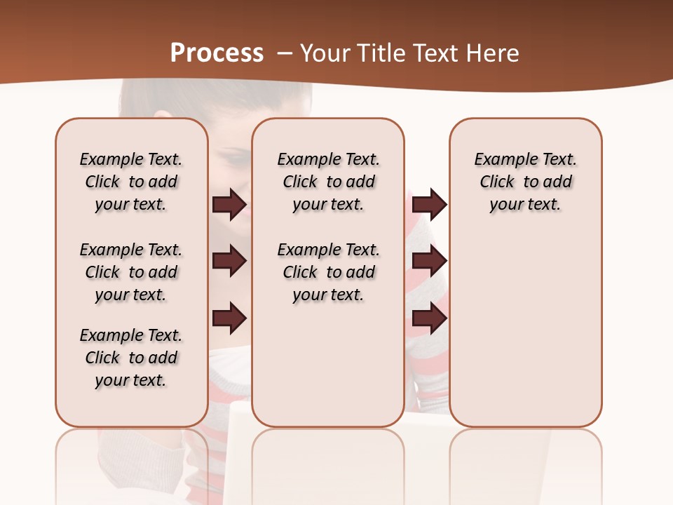 A Woman Sitting On The Floor Using A Laptop Computer PowerPoint Template