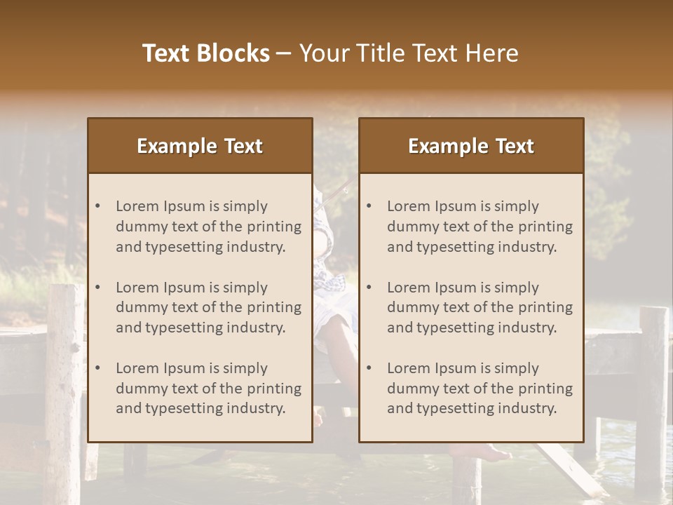 Reel River Sharing PowerPoint Template