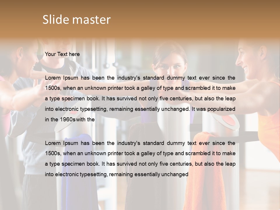 Strength Equipment Health PowerPoint Template