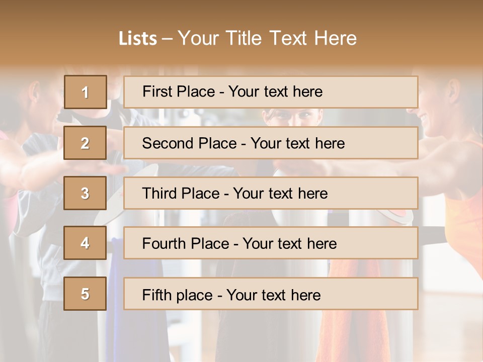 Strength Equipment Health PowerPoint Template