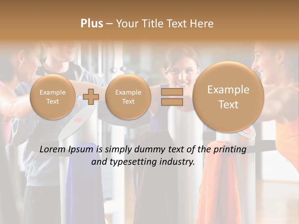 Strength Equipment Health PowerPoint Template