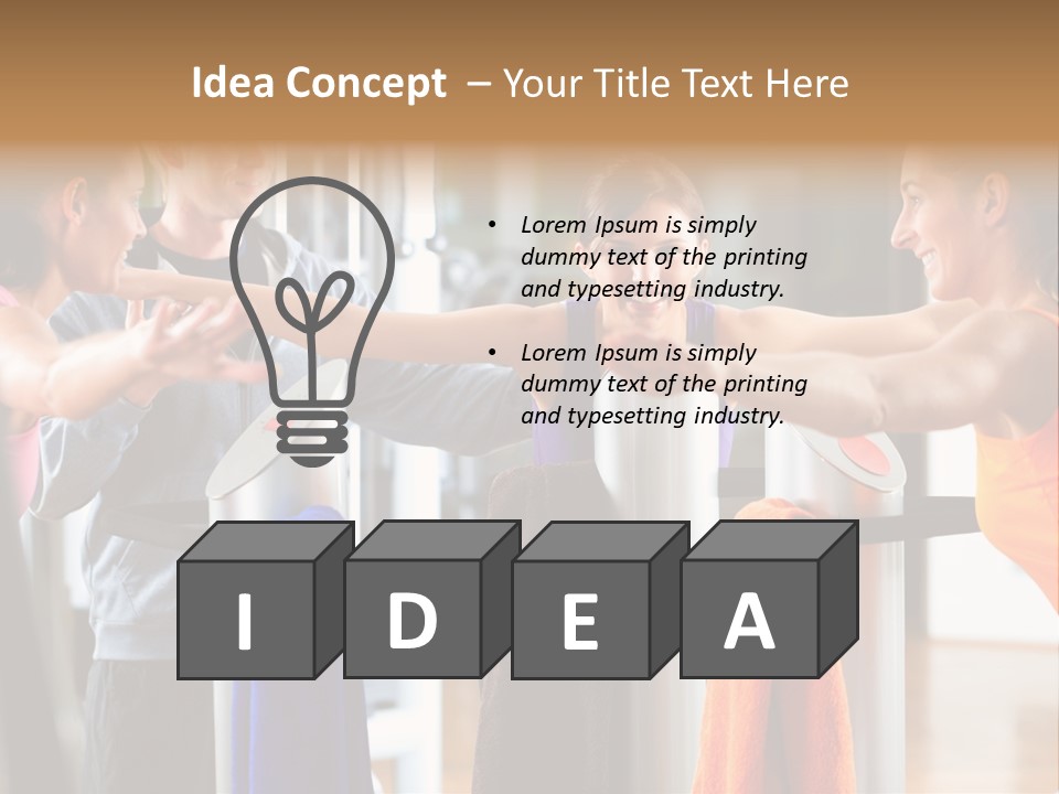 Strength Equipment Health PowerPoint Template