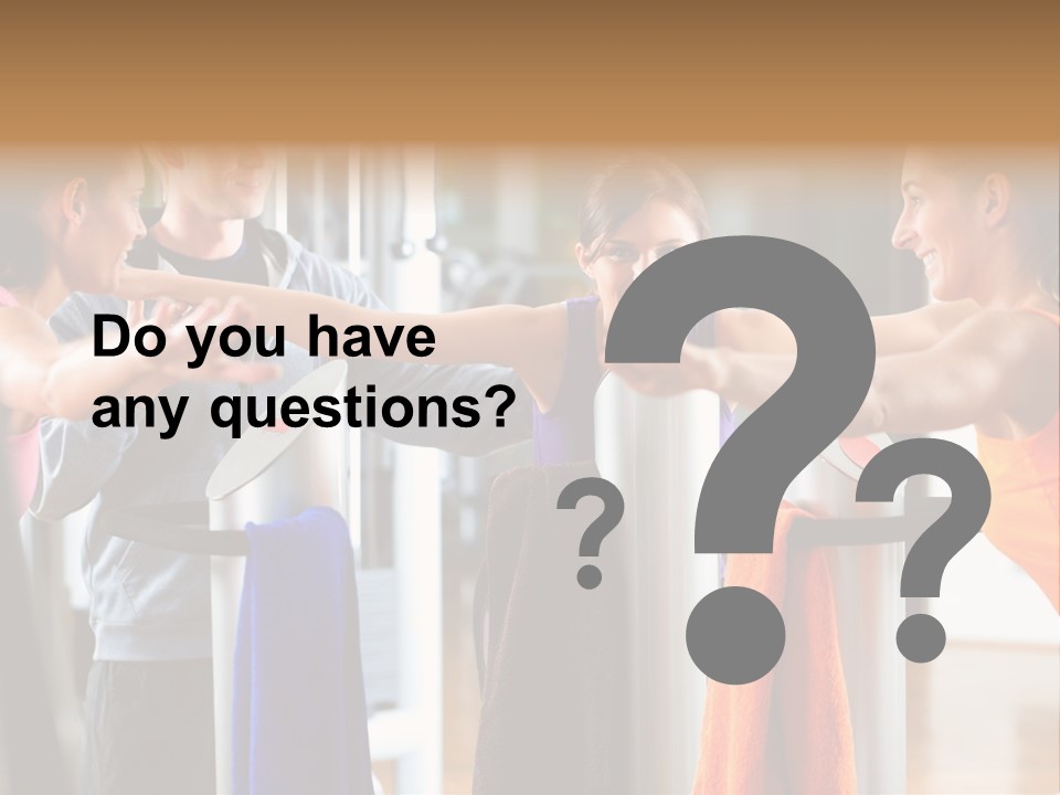 Strength Equipment Health PowerPoint Template