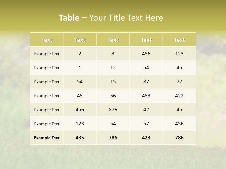 Mare Grass Brown PowerPoint Template