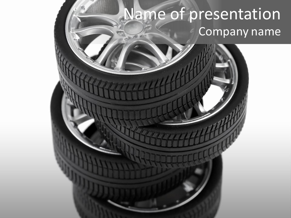 Tyre Vehicle Equipment PowerPoint Template