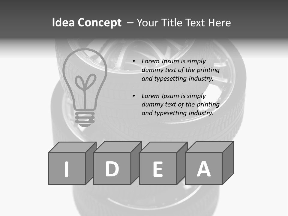 Tyre Vehicle Equipment PowerPoint Template