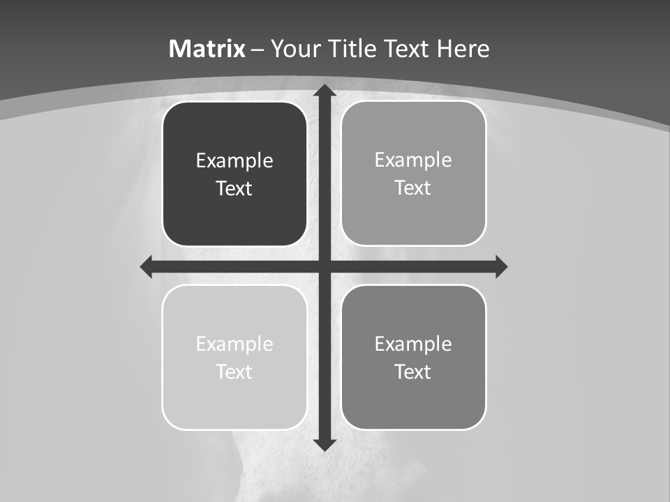 Grey Portrait Outside PowerPoint Template